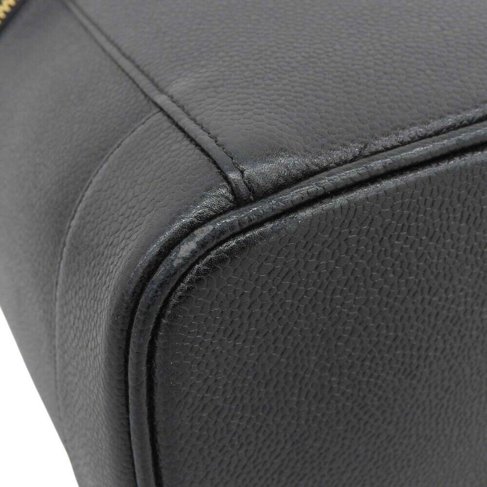 CHANEL Black Caviar Leather Logo Vanity Bag - Picture 4 of 9